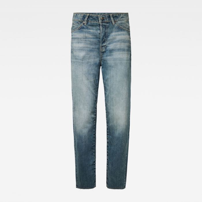 G-Star Raw Jeans - G-Star Janeh Ultra High Mom Ripped Edge Ankle Farmer Nadrág Kék Magyarország | L3HMI9U