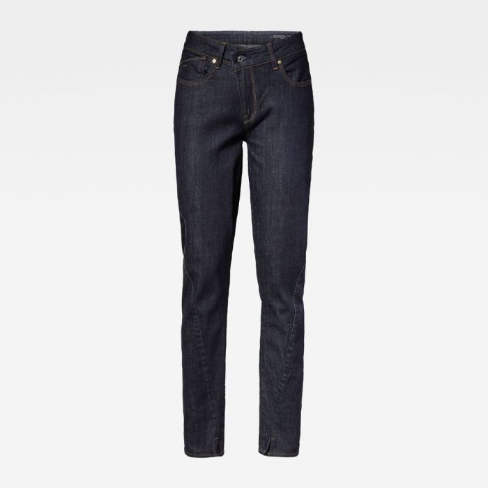 G-Star Raw Jeans - G-Star Joci 3d Mid Slim Farmer Nadrág Sötétkék Magyarország | T5XQCLW