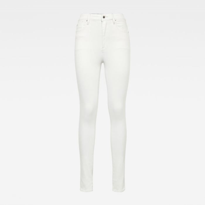 G-Star Raw Jeans - G-Star Kafey Ultra High Skinny Farmer Nadrág Fehér Magyarország | 3LBKA39