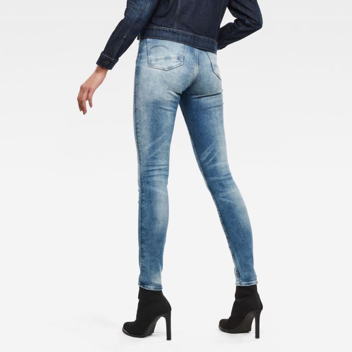 G-Star Raw Jeans - G-Star Kafey Ultra High Skinny Farmer Nadrág Kék Magyarország | G4BQ6RH