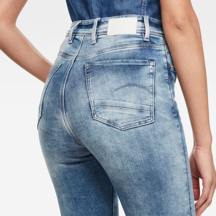 G-Star Raw Jeans - G-Star Kafey Ultra High Skinny Farmer Nadrág Kék Magyarország | G4BQ6RH