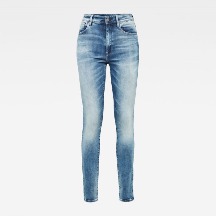 G-Star Raw Jeans - G-Star Kafey Ultra High Skinny Farmer Nadrág Kék Magyarország | G4BQ6RH