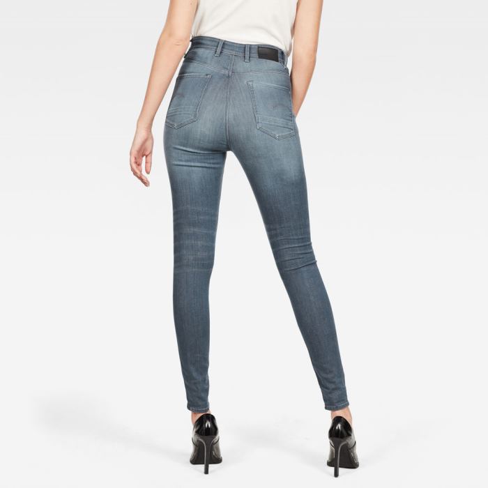 G-Star Raw Jeans - G-Star Kafey Ultra High Skinny Farmer Nadrág Szürke Magyarország | H51COS0