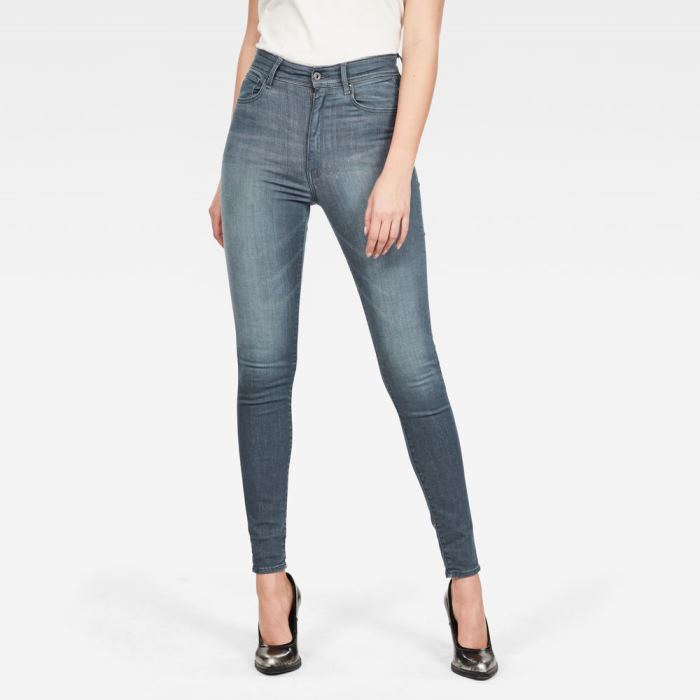 G-Star Raw Jeans - G-Star Kafey Ultra High Skinny Farmer Nadrág Szürke Magyarország | H51COS0