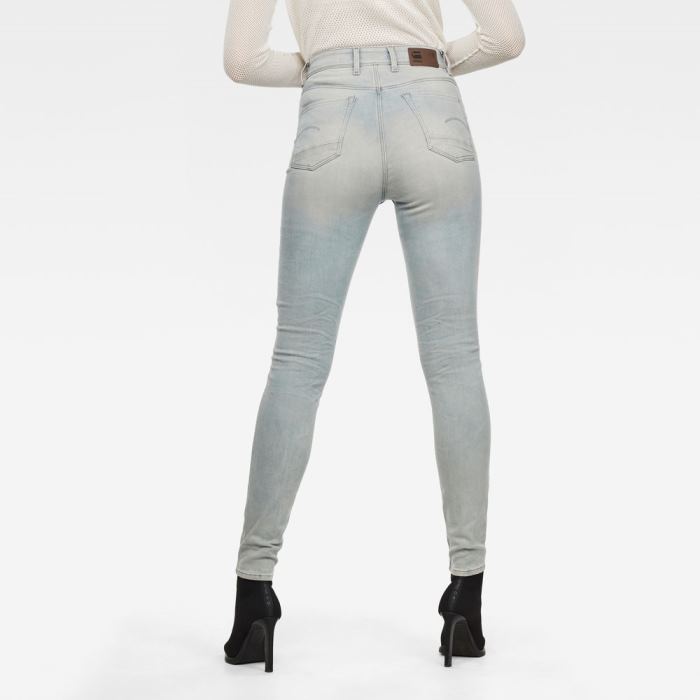 G-Star Raw Jeans - G-Star Kafey Ultra High Skinny Farmer Nadrág Kék Világoskék Magyarország | U4Y1NIQ