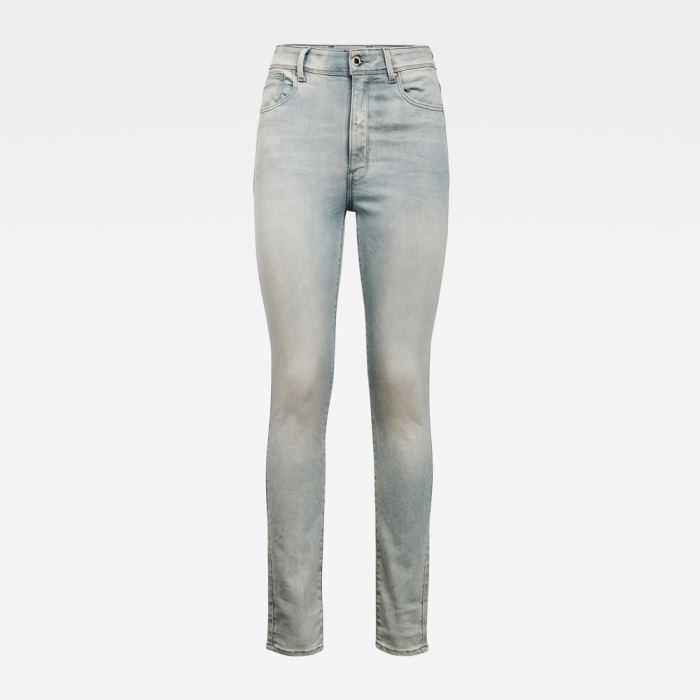 G-Star Raw Jeans - G-Star Kafey Ultra High Skinny Farmer Nadrág Kék Világoskék Magyarország | U4Y1NIQ