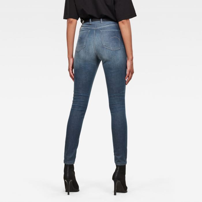 G-Star Raw Jeans - G-Star Kafey Ultra High Skinny Farmer Nadrág Kék Magyarország | XTZQO4Y