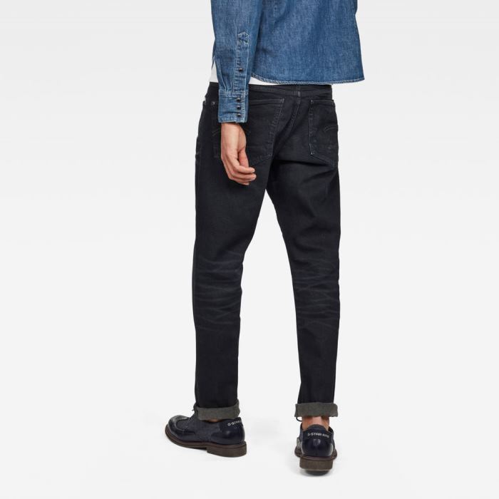 G-Star Raw Jeans - G-Star Kilcot Straight Tapered Farmer Nadrág Fekete Magyarország | 33PTD6K