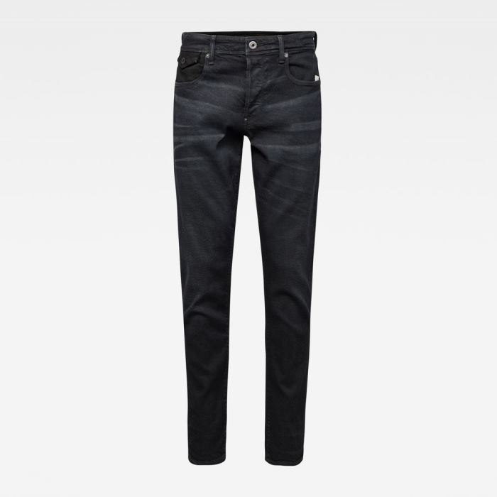 G-Star Raw Jeans - G-Star Kilcot Straight Tapered Farmer Nadrág Fekete Magyarország | 33PTD6K