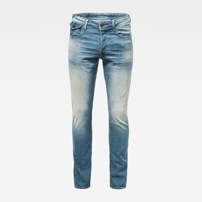 G-Star Raw Jeans - G-Star Kilcot Straight Tapered Farmer Nadrág Kék Fehér Magyarország | AQ41B7D