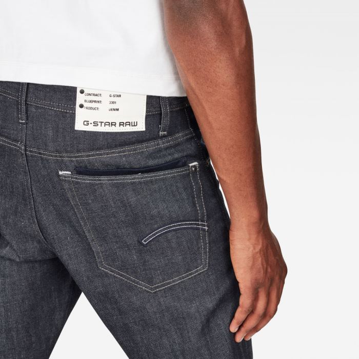 G-Star Raw Jeans - G-Star Kilcot Straight Tapered Farmer Nadrág Sötétkék Magyarország | G9YHJO9