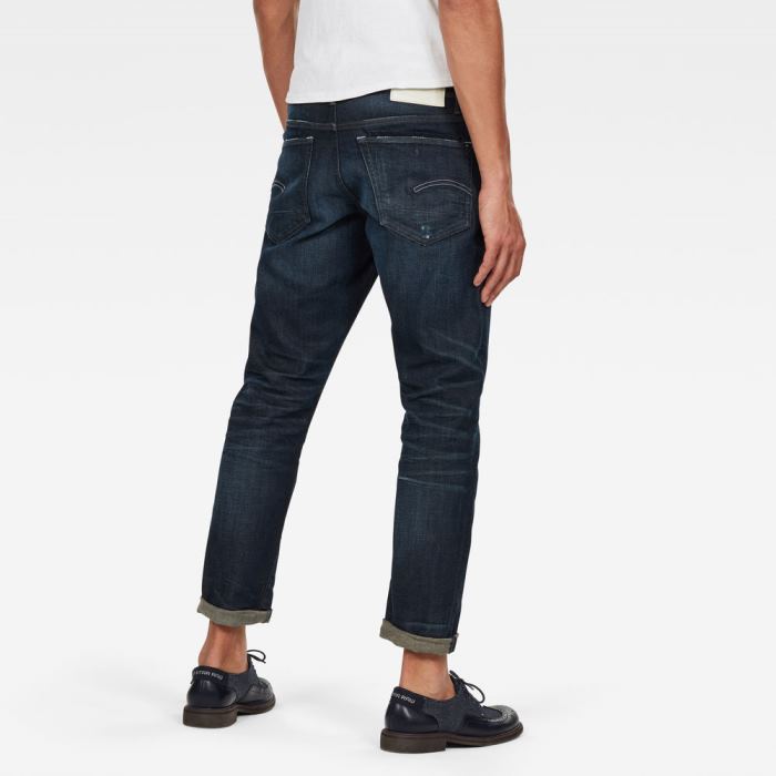 G-Star Raw Jeans - G-Star Kilcot Straight Tapered Farmer Nadrág Sötétkék Fehér Magyarország | R96N6KR