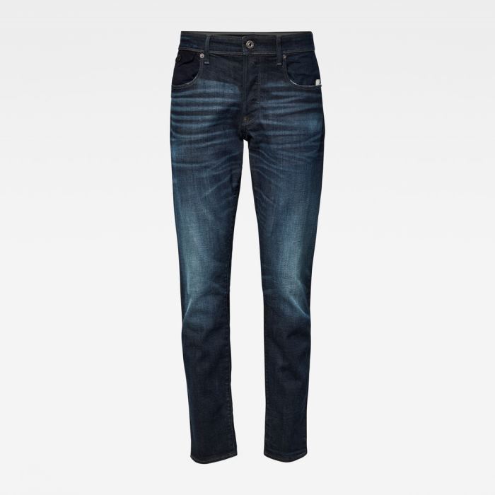 G-Star Raw Jeans - G-Star Kilcot Straight Tapered Farmer Nadrág Sötétkék Fehér Magyarország | R96N6KR