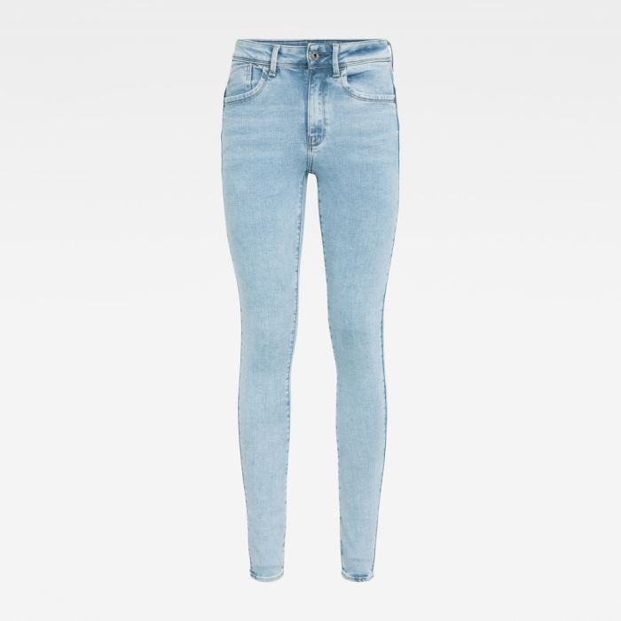 G-Star Raw Jeans - G-Star Lhana High Super Skinny Farmer Nadrág Kék Világoskék Magyarország | 5YZTTEY