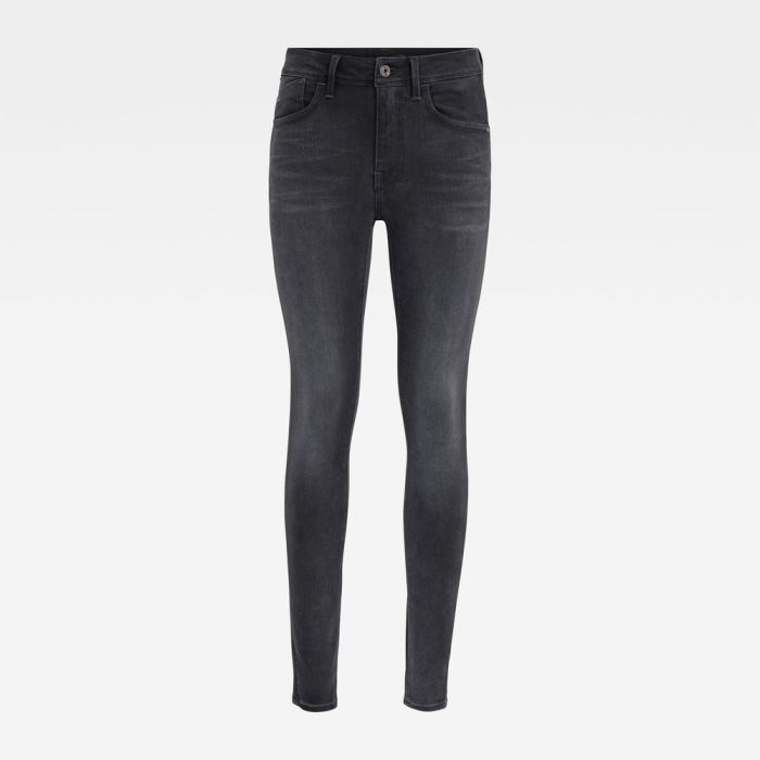 G-Star Raw Jeans - G-Star Lhana High Super Skinny Farmer Nadrág Sötétszürke Magyarország | VN4Z26P