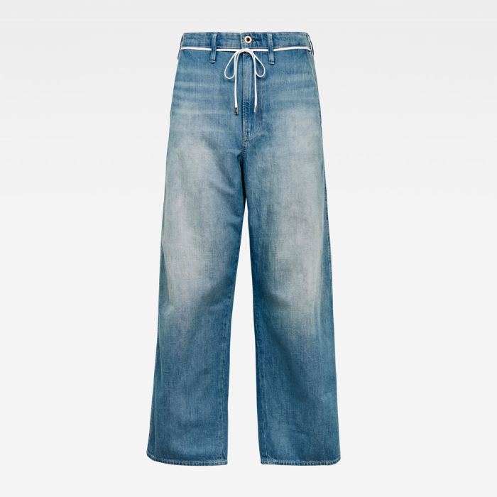 G-Star Raw Jeans - G-Star Lintell High Dad Farmer Nadrág Kék Fehér Magyarország | KTIZJOC