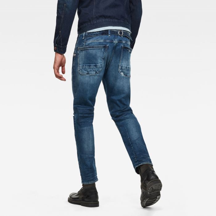 G-Star Raw Jeans - G-Star Loic N Relaxed Tapered Farmer Nadrág Kék Magyarország | 4RGAXNN