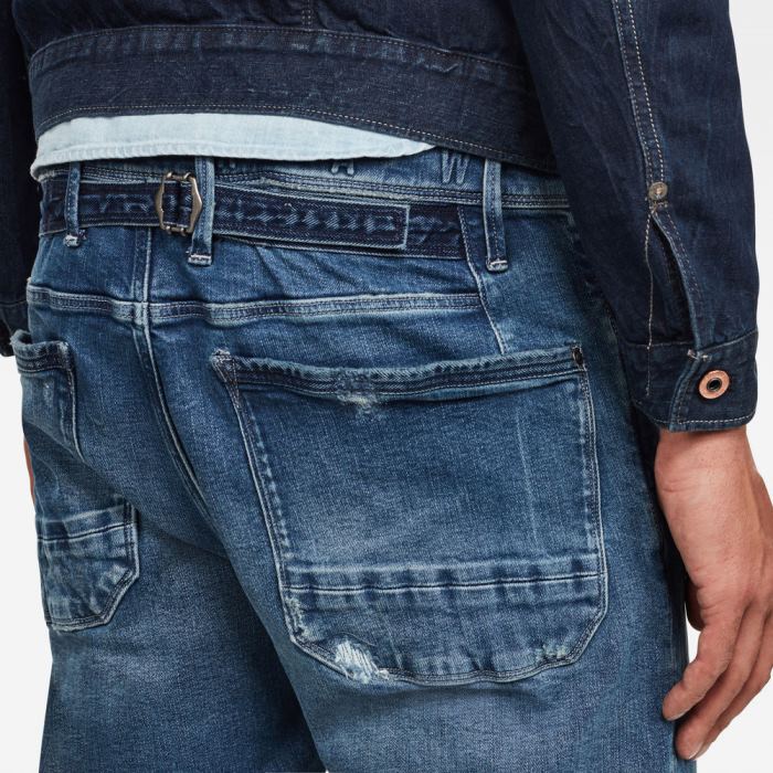 G-Star Raw Jeans - G-Star Loic N Relaxed Tapered Farmer Nadrág Kék Magyarország | 4RGAXNN