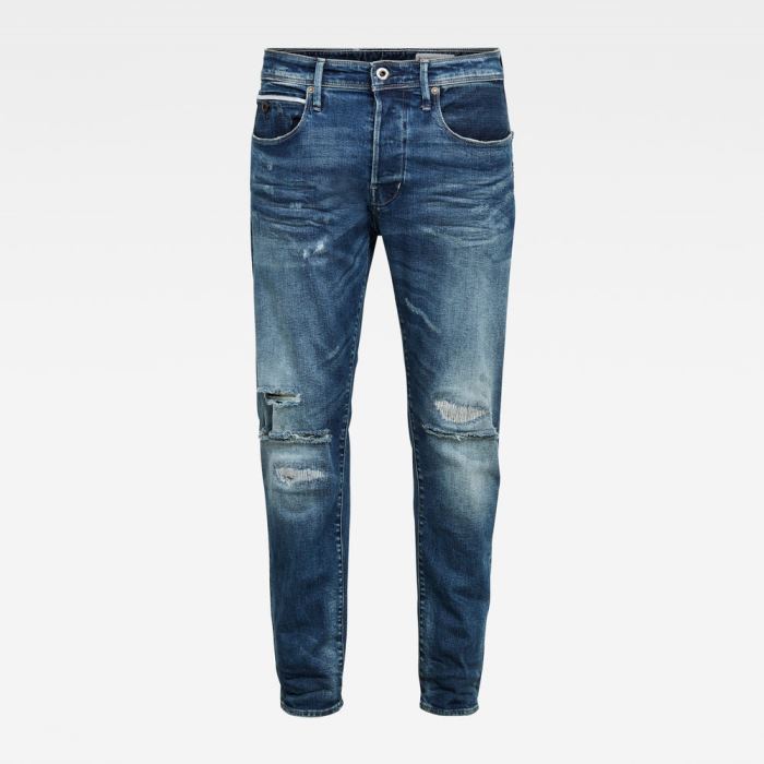 G-Star Raw Jeans - G-Star Loic N Relaxed Tapered Farmer Nadrág Kék Magyarország | 4RGAXNN