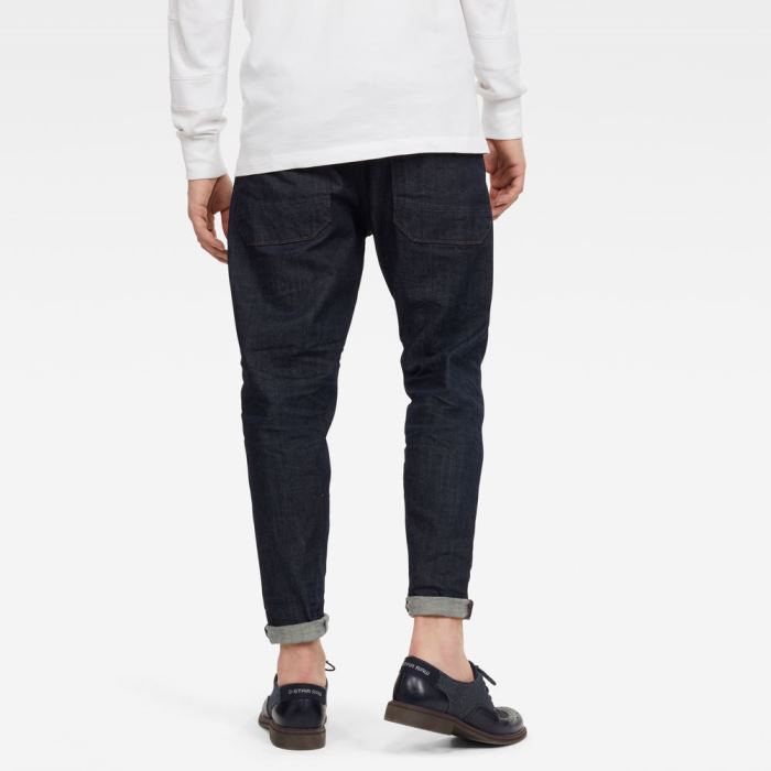 G-Star Raw Jeans - G-Star Loic Relaxed Tapered Farmer Nadrág Sötétkék Magyarország | 3OPF478