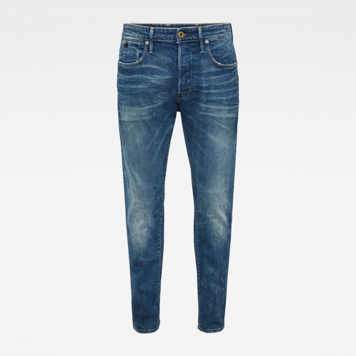 G-Star Raw Jeans - G-Star Loic Relaxed Tapered Farmer Nadrág Kék Fehér Magyarország | 6RU4G4P