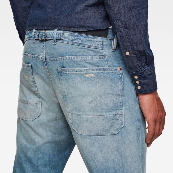 G-Star Raw Jeans - G-Star Loic Relaxed Tapered Farmer Nadrág Kék Magyarország | C0DI42Y