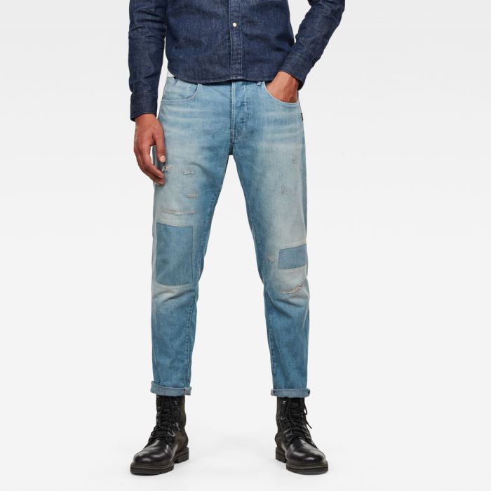 G-Star Raw Jeans - G-Star Loic Relaxed Tapered Farmer Nadrág Kék Magyarország | C0DI42Y