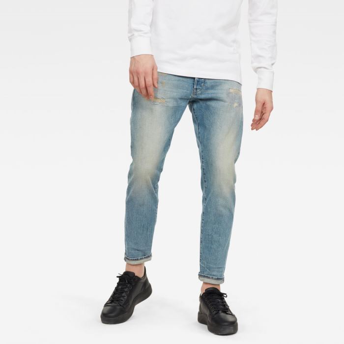 G-Star Raw Jeans - G-Star Loic Relaxed Tapered Farmer Nadrág Kék Magyarország | DJCLABA