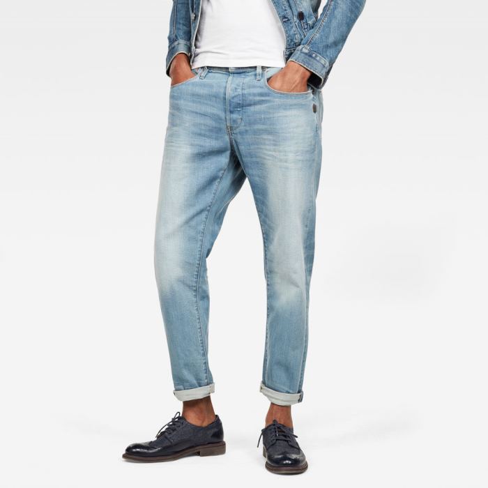 G-Star Raw Jeans - G-Star Loic Relaxed Tapered Farmer Nadrág Kék Világoskék Magyarország | FPG93C8