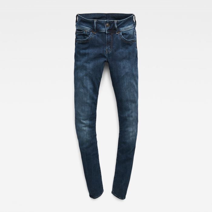 G-Star Raw Jeans - G-Star Lynn D-mid Derekú Super Skinny Farmer Nadrág Obszidián Magyarország | R5HCTVO