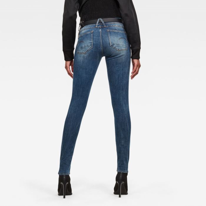 G-Star Raw Jeans - G-Star Lynn D-mid Derekú Super Skinny Farmer Nadrág Égszínkék Magyarország | RQT61OS