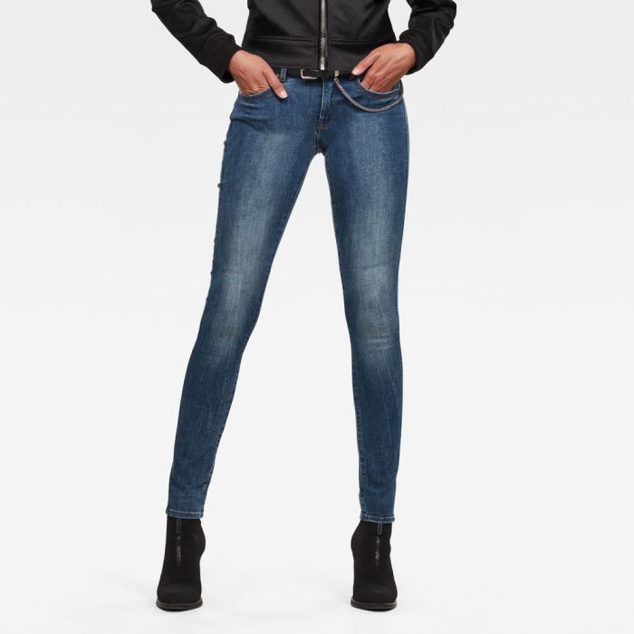 G-Star Raw Jeans - G-Star Lynn D-mid Derekú Super Skinny Farmer Nadrág Égszínkék Magyarország | RQT61OS