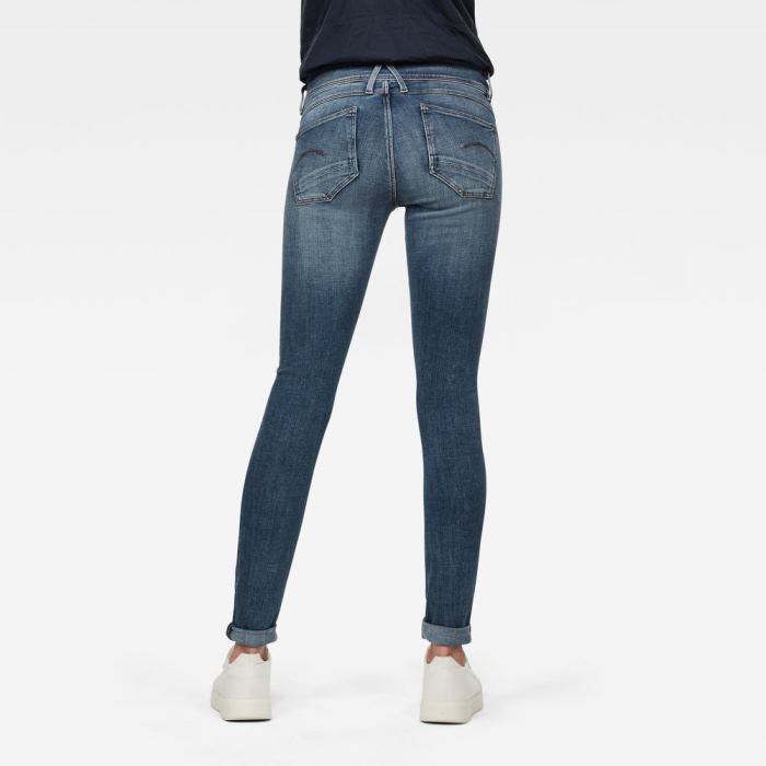 G-Star Raw Jeans - G-Star Lynn D-mid Super Skinny Farmer Nadrág Kék Magyarország | EB5VKPR