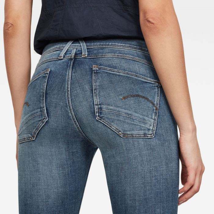 G-Star Raw Jeans - G-Star Lynn D-mid Super Skinny Farmer Nadrág Kék Magyarország | EB5VKPR