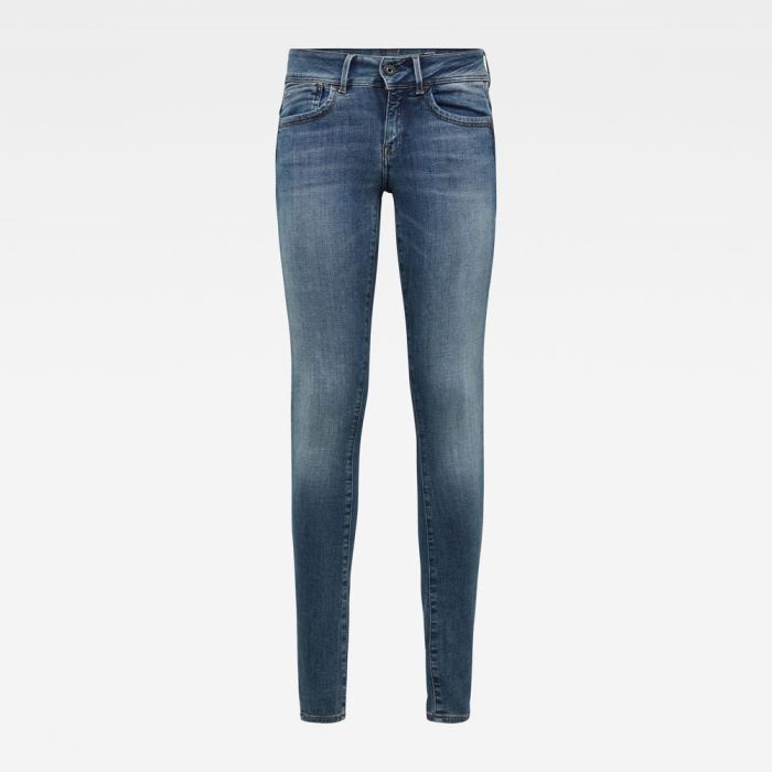 G-Star Raw Jeans - G-Star Lynn D-mid Super Skinny Farmer Nadrág Kék Magyarország | EB5VKPR