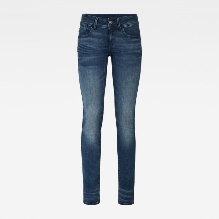 G-Star Raw Jeans - G-Star Lynn Mid Derekú Skinny Farmer Nadrág Égszínkék Magyarország | 2YX7GSK