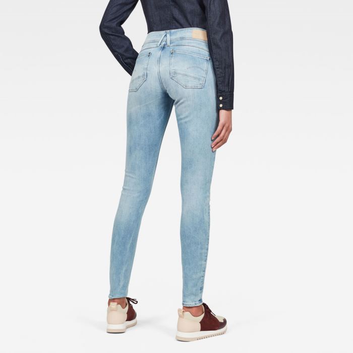 G-Star Raw Jeans - G-Star Lynn Mid Derekú Skinny Farmer Nadrág Kék Magyarország | 3QMJ468