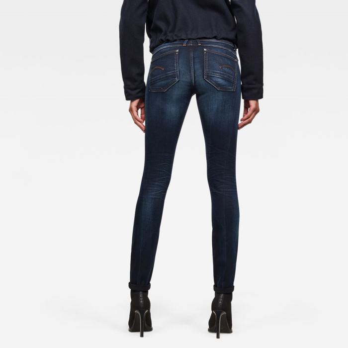 G-Star Raw Jeans - G-Star Lynn Mid Derekú Skinny Farmer Nadrág Égszínkék Magyarország | 95056NU