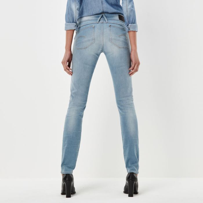 G-Star Raw Jeans - G-Star Lynn Mid Derekú Skinny Farmer Nadrág Világos Kék Magyarország | E1R3RTM