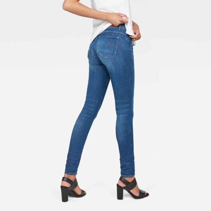 G-Star Raw Jeans - G-Star Lynn Mid Derekú Skinny Farmer Nadrág Égszínkék Magyarország | E60FG5F