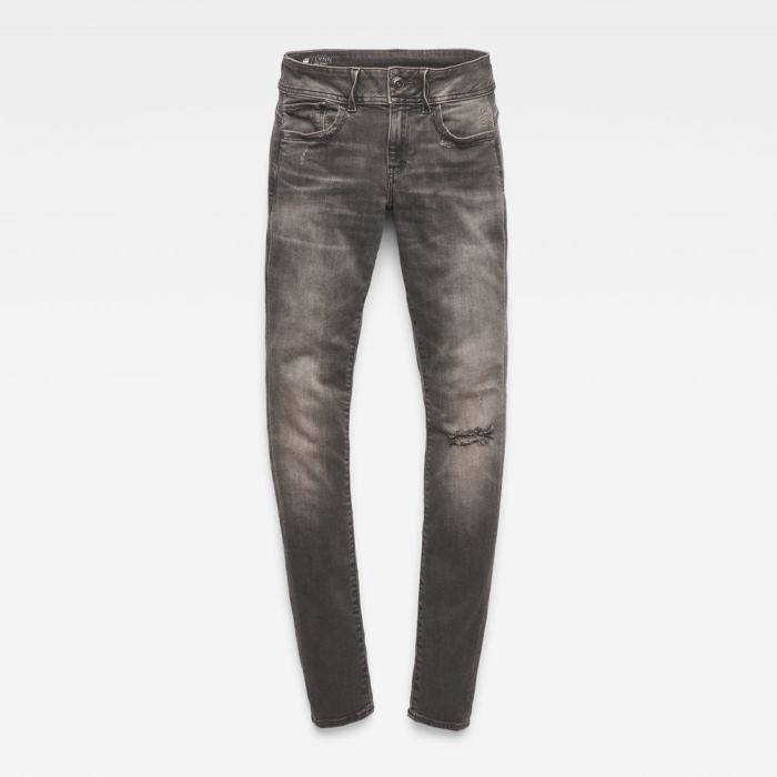 G-Star Raw Jeans - G-Star Lynn Mid Derekú Skinny Farmer Nadrág Szürke Magyarország | JLE5XPP