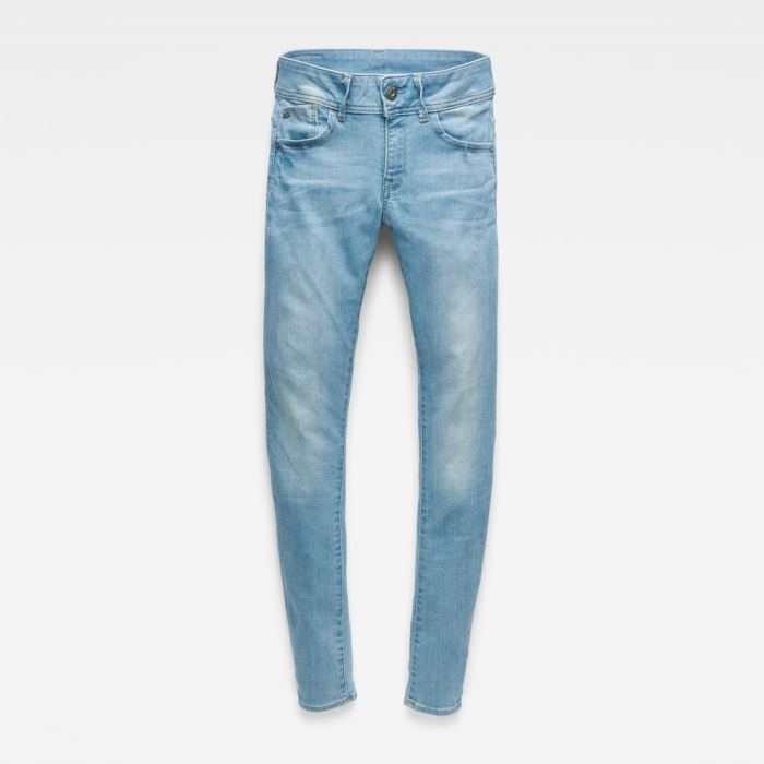 G-Star Raw Jeans - G-Star Lynn Mid Derekú Skinny Farmer Nadrág Világos Kék Magyarország | P4YPE96