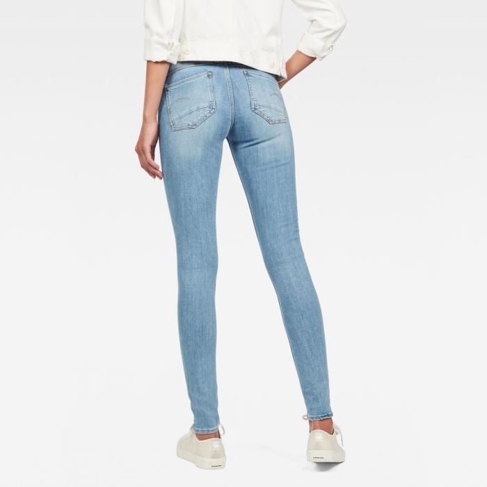 G-Star Raw Jeans - G-Star Lynn Mid Super Skinny Farmer Nadrág Kék Magyarország | L2T3U1D