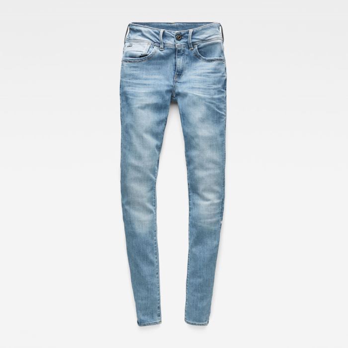 G-Star Raw Jeans - G-Star Lynn Mid Super Skinny Farmer Nadrág Kék Magyarország | L2T3U1D