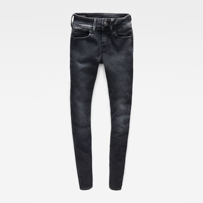 G-Star Raw Jeans - G-Star Lynn Mid Super Skinny Farmer Nadrág Szürke Magyarország | OPL7EAB