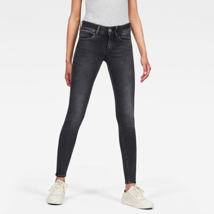 G-Star Raw Jeans - G-Star Lynn Mid Super Skinny Farmer Nadrág Szürke Magyarország | OPL7EAB