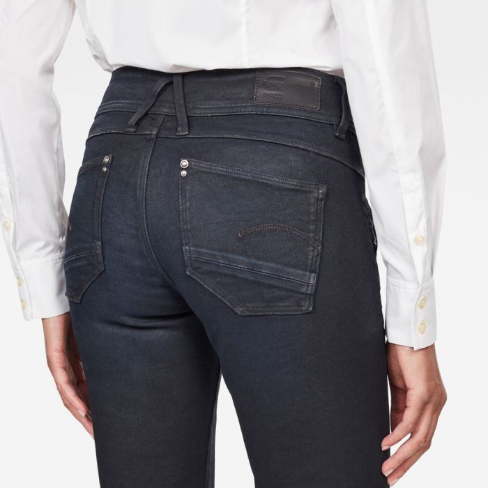 G-Star Raw Jeans - G-Star Lynn Motoros Mid Skinny Farmer Nadrág Sötétkék Magyarország | MG9M2FO