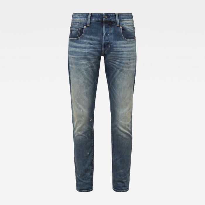 G-Star Raw Jeans - G-Star Max Radar Straight Tapered Farmer Nadrág Kék Fehér Magyarország | M25LNHV