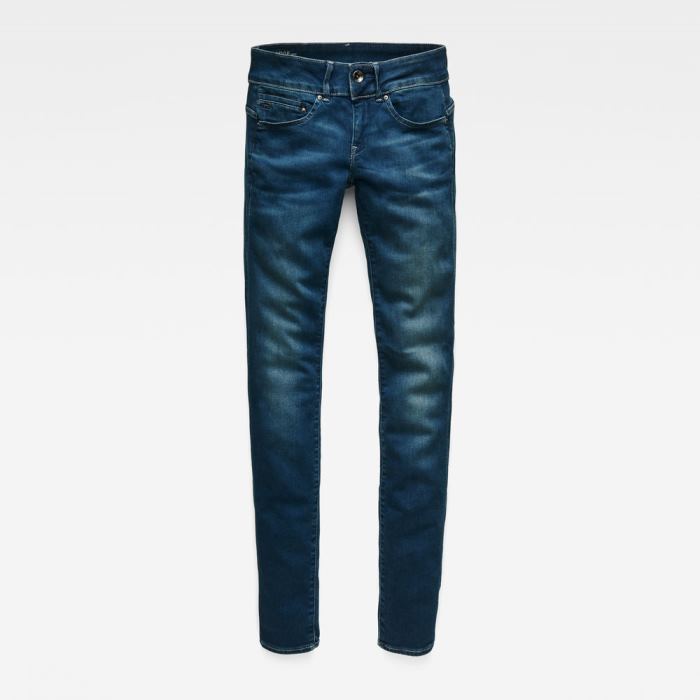 G-Star Raw Jeans - G-Star Midge Cody Mid Derekú Skinny Farmer Nadrág Kék Magyarország | QJUYYD3