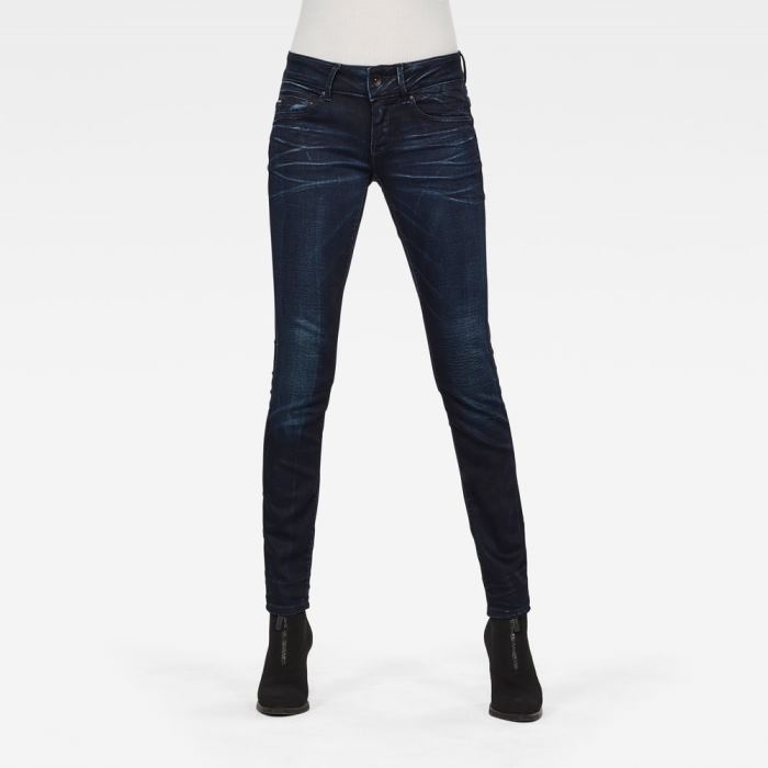 G-Star Raw Jeans - G-Star Midge Cody Mid Skinny Farmer Nadrág Égszínkék Magyarország | HNN51PN